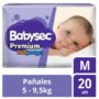 Pañal Babysec Premium M 20 uni.