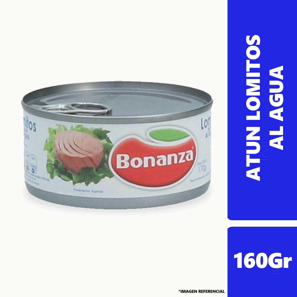Atún Bonanza Lomitos en Agua 160 gr.